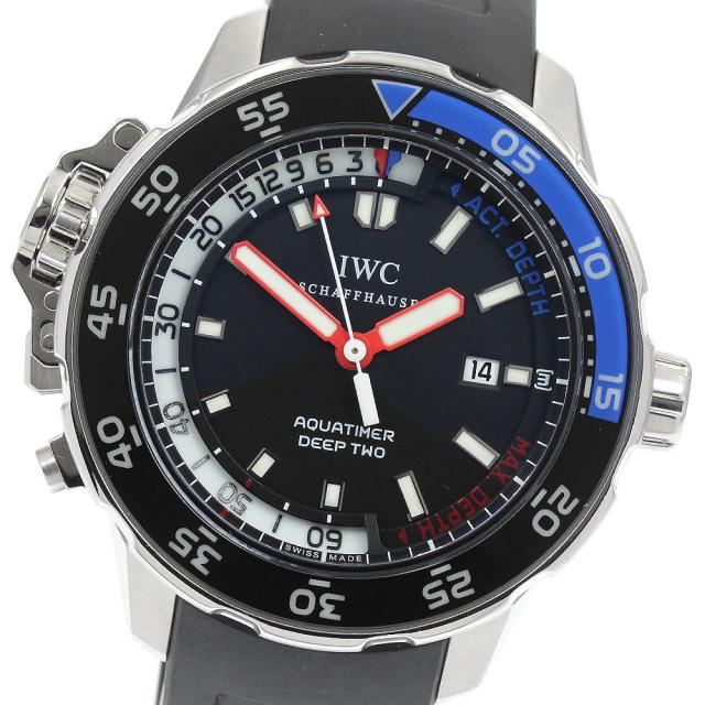 IWC IWC SCHAFFHAUSEN IW354702 アクアタイマー ディープツー デイト 自動巻き メーカーOH済み メンズ 良品 _847606