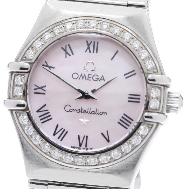オメガ OMEGA 1466.83 コンステレーション ダイヤベゼル クォーツ レディース _920995