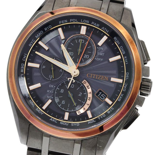 シチズン CITIZEN AT8046-51E/H804-T024131 アテッサ 100周年記念モデル ソーラー電波 メンズ 箱・保証書付き_921415