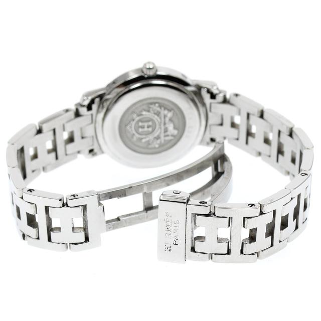 エルメス HERMES CL4.230 クリッパー ナクレ ベゼル 12Pダイヤ クォーツ レディース 保証書付き_917128_3