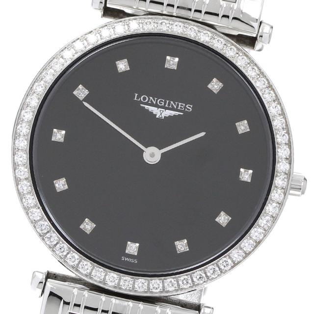 ロンジン LONGINES L4.513.0.58.6 ラ グランクラシック ダイヤベゼル 12Pダイヤ クォーツ レディース 保証書付き_919461