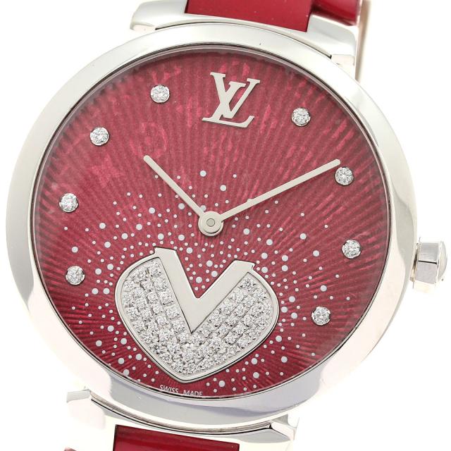 ルイ・ヴィトン LOUIS VUITTON Q1G09 タンブール クールV MM 8P ダイヤ クォーツ レディース 良品 _917623 119,900円