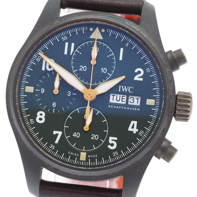 IWC IWC SCHAFFHAUSEN IW387902 パイロットウォッチ スピットファイア クロノグラフ 自動巻き メンズ 良品 保証書付き_920050 310,860円