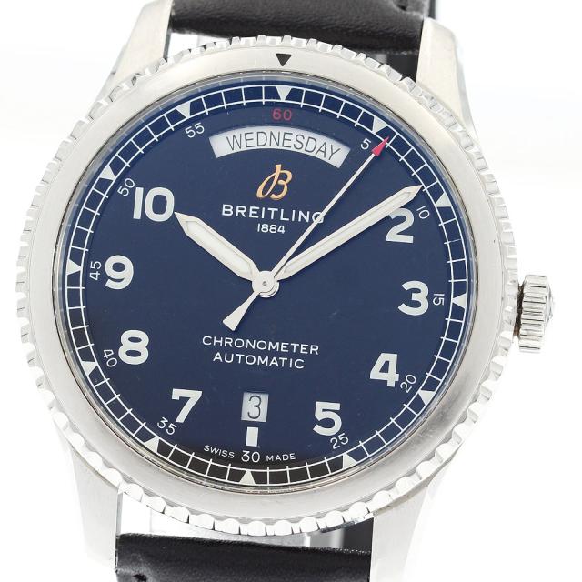 ブライトリング BREITLING A45330 アビエーター8 デイデイト 自動巻き メンズ 保証書付き_920767