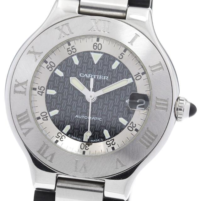ベルト訳あり カルティエ CARTIER W10147U2 マスト21 オートスカフ デイト 自動巻き ボーイズ _921289