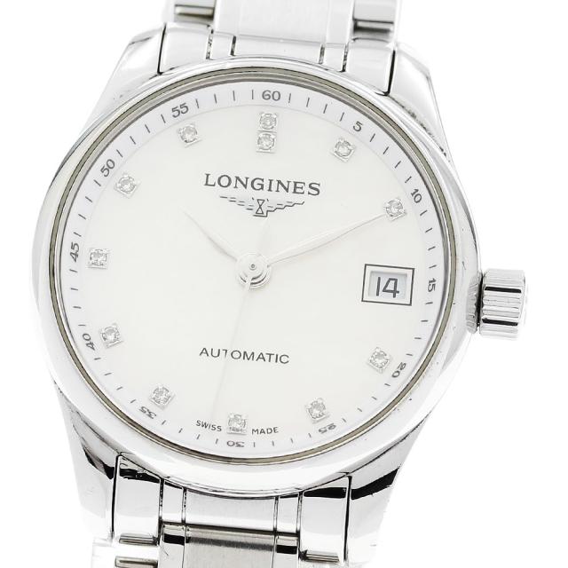 ロンジン LONGINES L2.128.4 マスターコレクション 12Pダイヤ 自動巻き レディース 内箱付き_916065