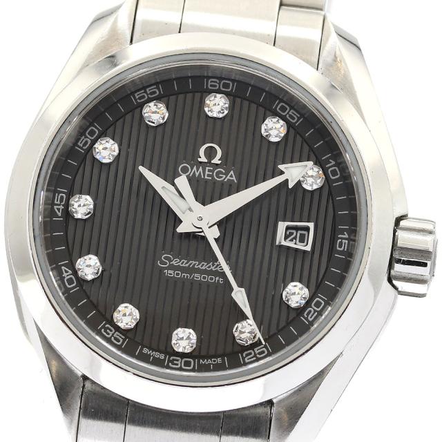 オメガ OMEGA 231.10.30.61.56.001 シーマスター アクアテラ 11Pダイヤ クォーツ レディース 保証書付き_920567