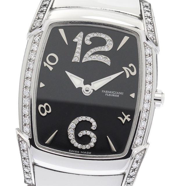 パルミジャーニフルリエ PARMIGIANI FLEURIER カルパドンナ サイドダイヤ クォーツ レディース 美品 箱付き_920275