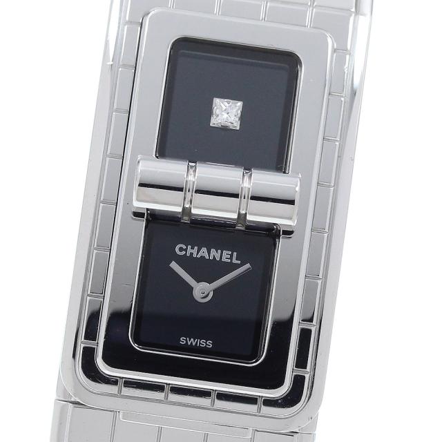 シャネル CHANEL H5144 コード ココ 1Pダイヤ クォーツ レディース 良品 _920620