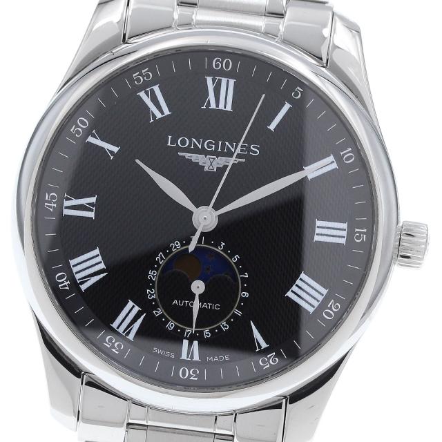 ロンジン LONGINES L2.909.4 マスターコレクション デイト ムーンフェイズ 自動巻き メンズ 良品 _920872