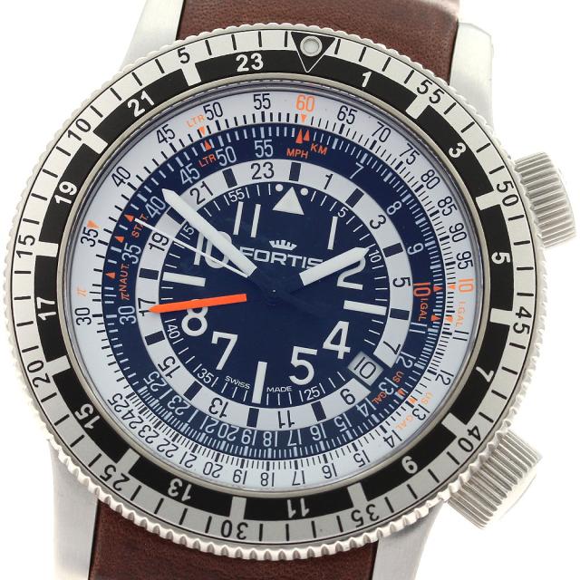 フォルティス FORTIS 666.10.148 B-47 カリキュレーター デイト 自動巻き メンズ 良品 保証書付き_918469