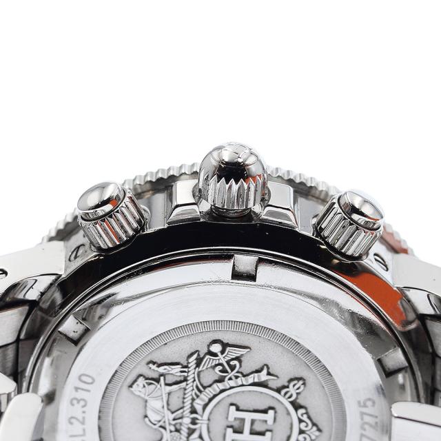 訳あり エルメス HERMES CL2.310 クリッパーダイバー クロノグラフ クォーツ レディース 内箱・保証書付き_917088