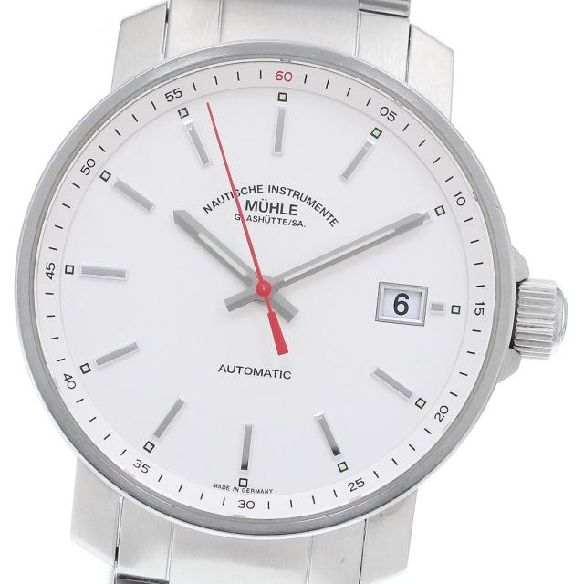 ミューレグラスヒュッテ Muhle Glashutte M1-25-20 デイト 自動巻き メンズ 良品 _922782