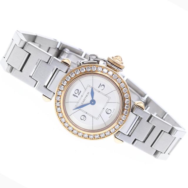 カルティエ CARTIER WJ124021 ミスパシャ K18PG ダイヤベゼル クォーツ レディース _923305_1