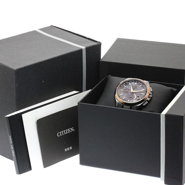 シチズン CITIZEN AT8046-51E/H804-T024131 アテッサ 100周年記念モデル ソーラー電波 メンズ 良品 箱・保証書付き_921161_1