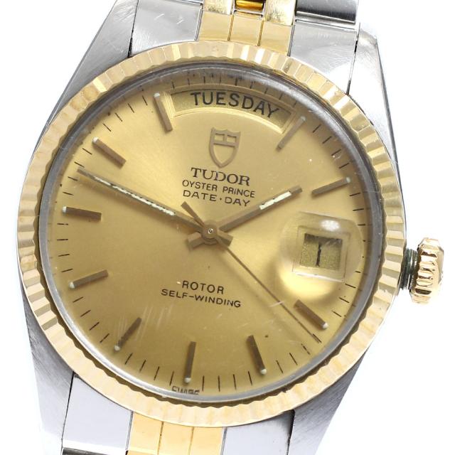 訳あり チュードル TUDOR 94613 オイスタープリンス デイトデイ K18YGベゼル 自動巻き メンズ _917406