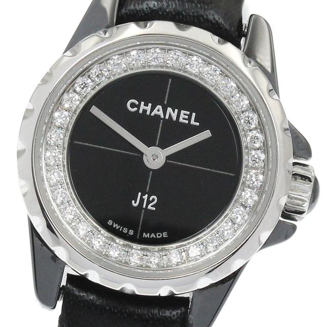 シャネル CHANEL H4663 J12 XS ダイヤ クォーツ レディース 良品 _930800