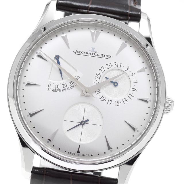 ジャガー・ルクルト JAEGER-LECOULTRE 176.8.38.S/Q1378420 マスターウルトラスリム パワーリザーブ 自動巻き メンズ 保証書付き_930745