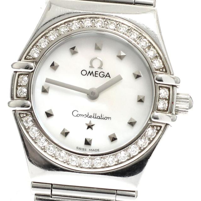 オメガ OMEGA 1465.71 コンステレーション ダイヤベゼル クォーツ レディース 保証書付き_667680