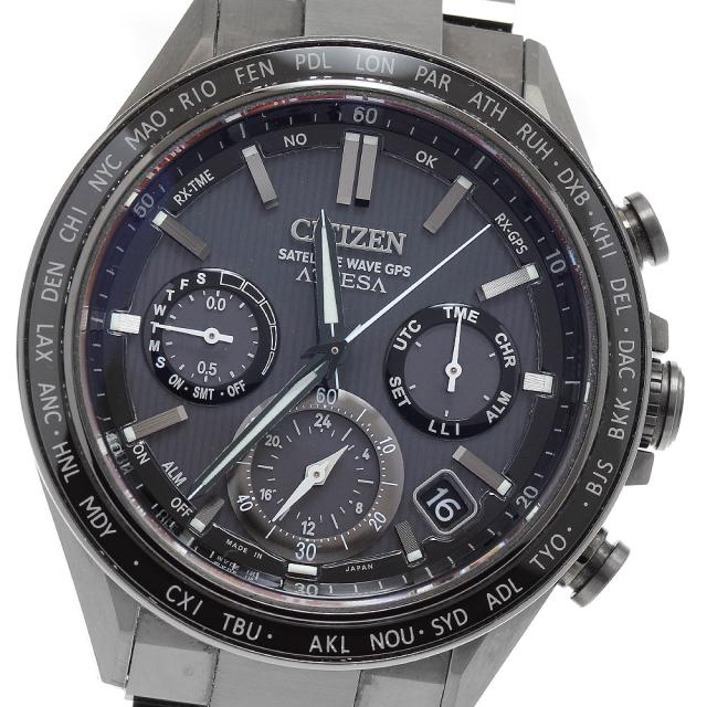 シチズン CITIZEN F950-0029S01/CC4055-65E アテッサ サテライトウェーブ GPS ソーラー電波 メンズ 良品 箱・保証書付き_932627