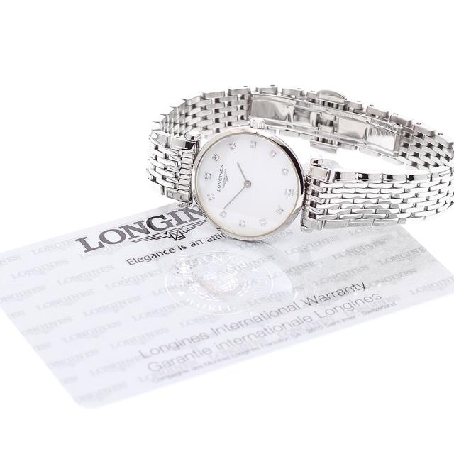 ロンジン LONGINES L4.209.4 ラ グラン クラシック ドゥ ロンジン 12Pダイヤ クォーツ レディース 保証書付き_930677