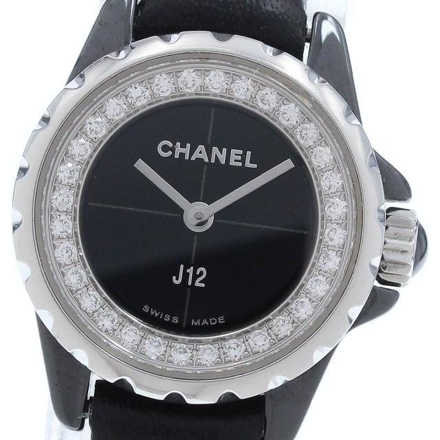 シャネル CHANEL H4663 J12 XS ダイヤ クォーツ レディース _910303
