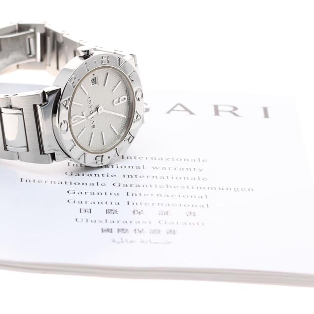ブルガリ BVLGARI BB26SS ブルガリブルガリ デイト クォーツ レディース 保証書付き_930883