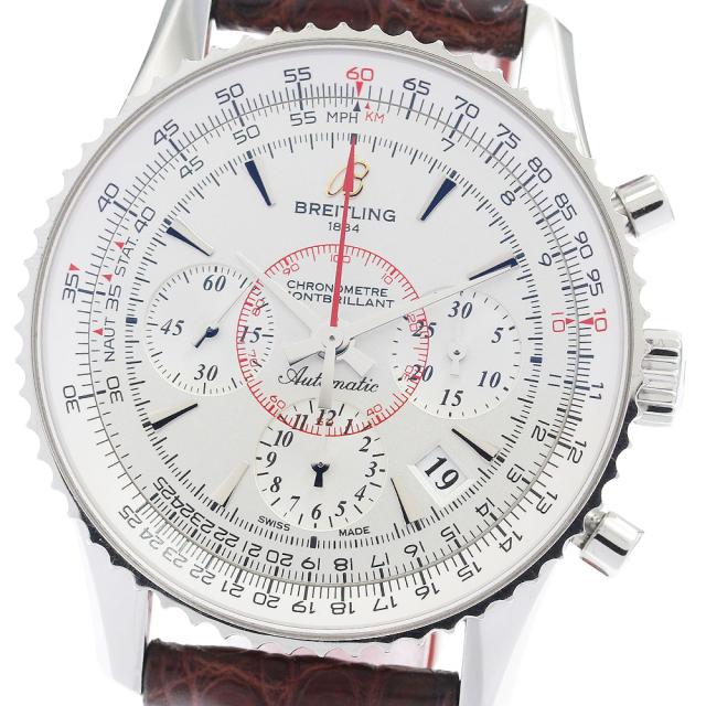 ブライトリング BREITLING AB0130 ナビタイマー モンブリラン クロノグラフ 自動巻き メンズ 箱・保証書付き_931779