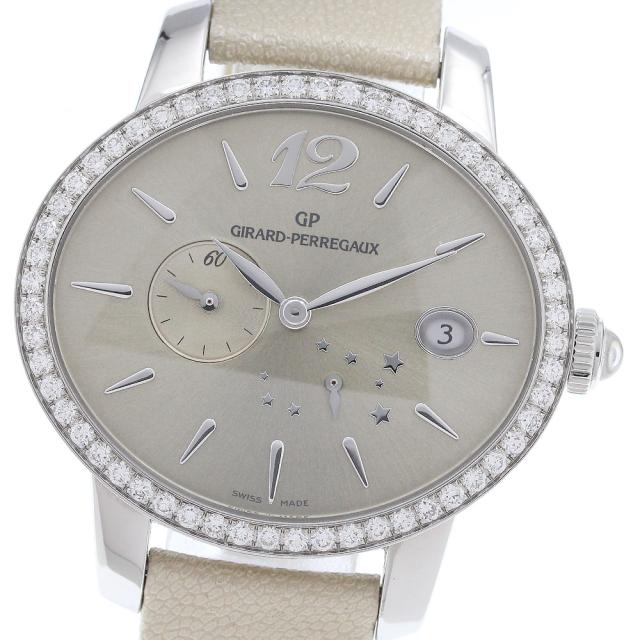 ジラール・ペルゴ GIRARD PERREGAUX 80486D11A861-IK8A キャッツアイ ダイヤベゼル デイト 自動巻き レディース _932647