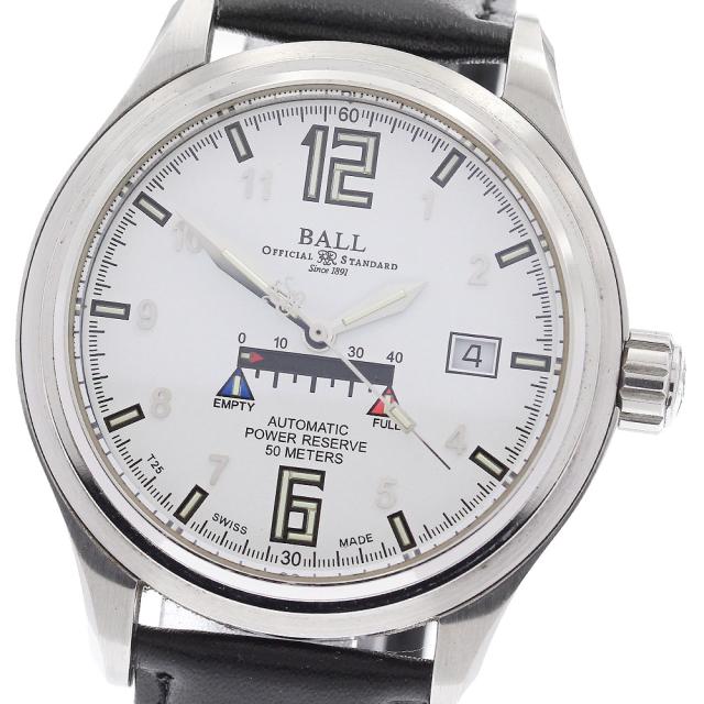 ボールウォッチ BALLWATCH NM1056D-LAJ-WH トレインマスター パワーリザーブ 自動巻き メンズ 保証書付き_932845