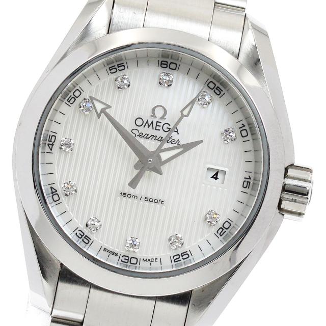 オメガ OMEGA 231.10.30.60.55.001 シーマスター アクアテラ 11Pダイヤ デイト クォーツ レディース 保証書付き_922064