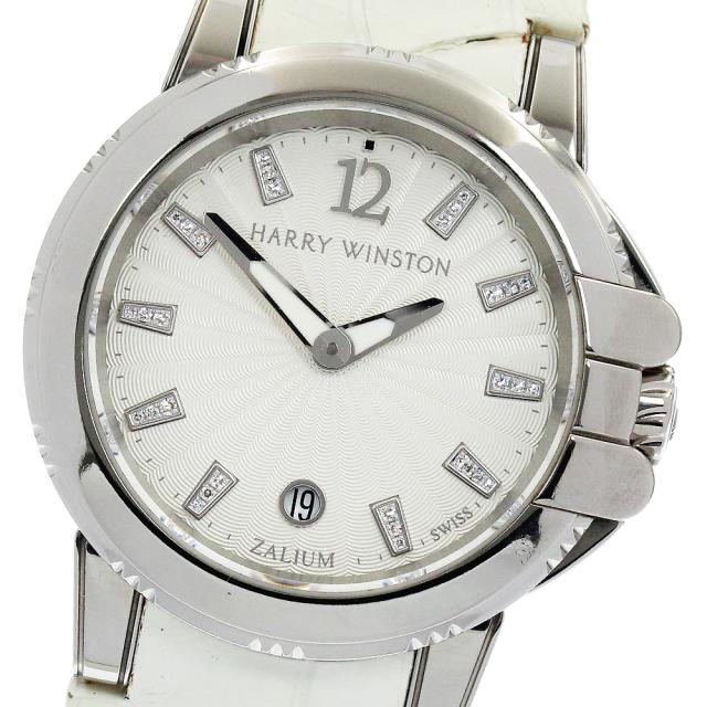 ハリーウィンストン HARRY WINSTON 411-LQ36Z/OCSQHM36ZZ001 オーシャン スポーツ デイト クォーツ レディース 箱・保証書付き_930532