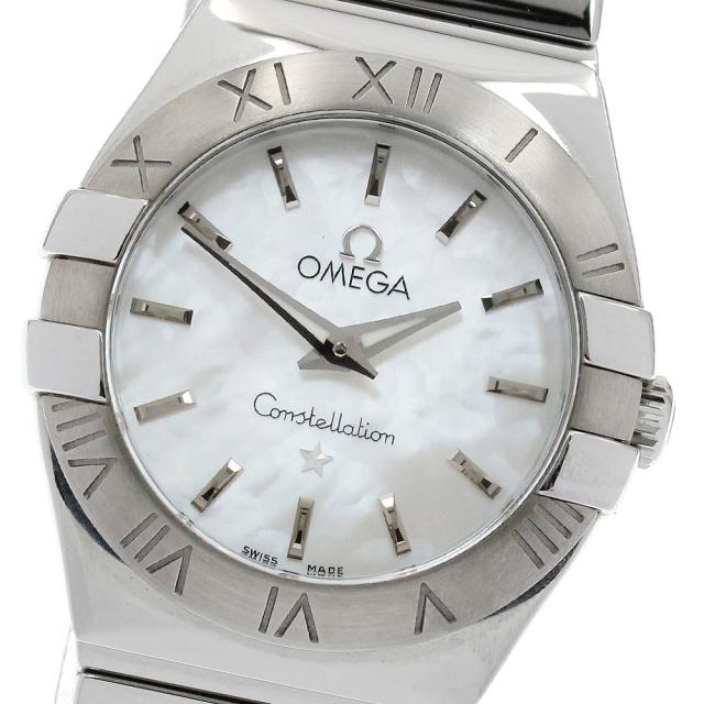 オメガ OMEGA 123.10.24.60.02.002 コンステレーション シェル文字盤 クォーツ レディース 良品 _935089