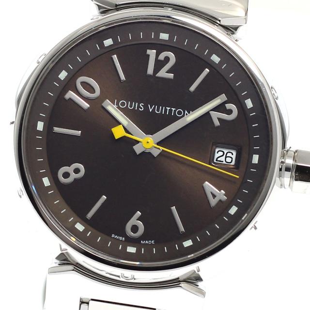 ルイ・ヴィトン LOUIS VUITTON Q1311 タンブール デイト クォーツ レディース _923314
