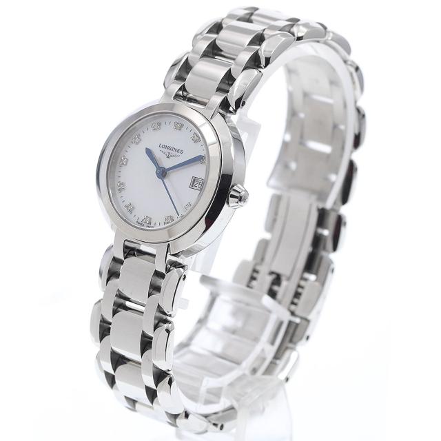 ロンジン LONGINES L8.110.4 プリマルナ 11Pダイヤ デイト クォーツ レディース 極美品 _933944