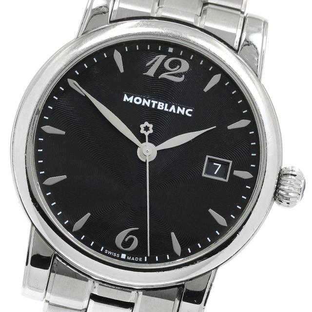 ベルト訳あり モンブラン MONTBLANC 105913 スター デイト デイト クォーツ メンズ _923137
