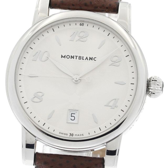 モンブラン MONTBLANC 7189 マイスターシュテック スターデイト クォーツ メンズ 良品 _934292
