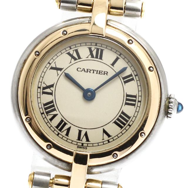 カルティエ CARTIER W25030B6 パンテールSM ラウンド 2ロウ クォーツ レディース _930403
