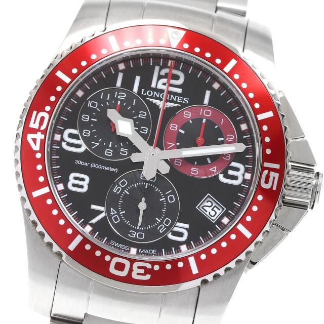 ロンジン LONGINES L3.690.4 ハイドロコンクエスト クロノグラフ クォーツ メンズ 保証書付き_932848