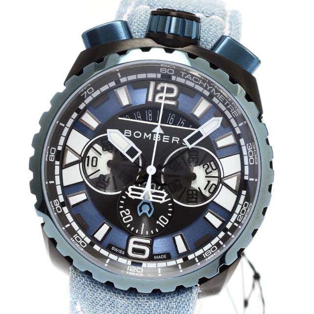ボンバーグ BOMBERG BS45CHPBLGM.050-3.3 BOLT-68 ガン＆スカイブルー クロノグラフ クォーツ メンズ 未使用品 箱・保証書付き_881538