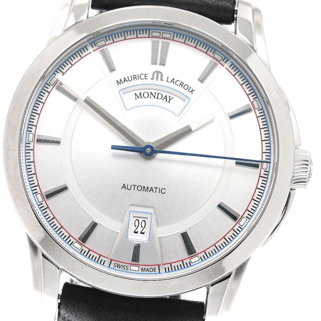 モーリスラクロア MAURICE LACROIX PT6158-SS001-131 ポントス デイデイト 自動巻き メンズ 美品 _935347