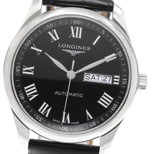 ロンジン LONGINES L2.755.4 マスターコレクション デイデイト 自動巻き メンズ 極美品 保証書付き_935375【ev10】