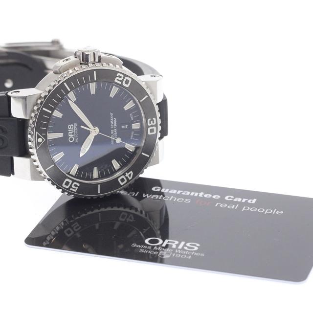 オリス ORIS 01 733 7653 4154-07 4 26 34EB アクイス デイト 自動巻き メンズ 保証書付き_937408_1