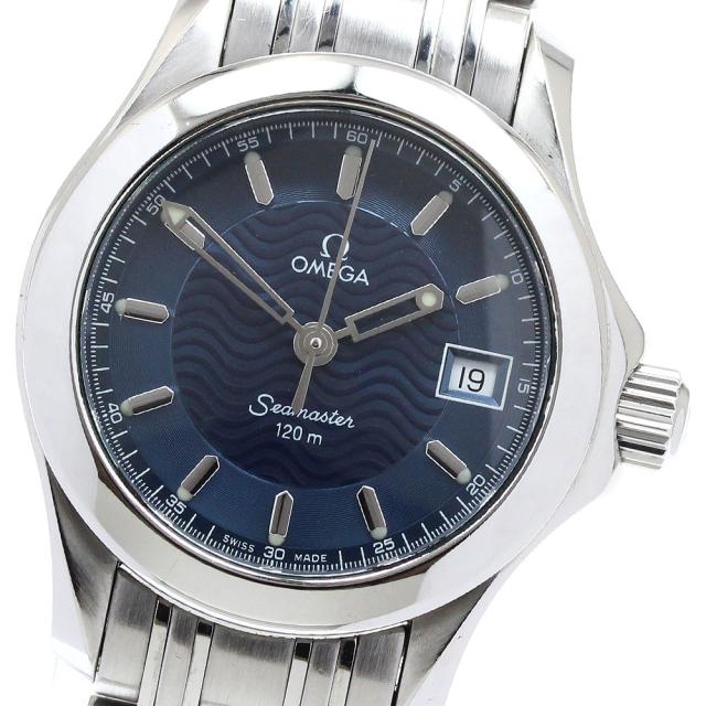 オメガ OMEGA 2581.81 シーマスター120 デイト クォーツ レディース 保証書付き_933959