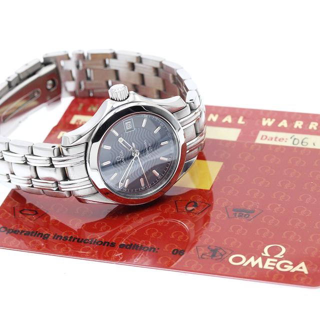 オメガ OMEGA 2581.81 シーマスター120 デイト クォーツ レディース 保証書付き_933959