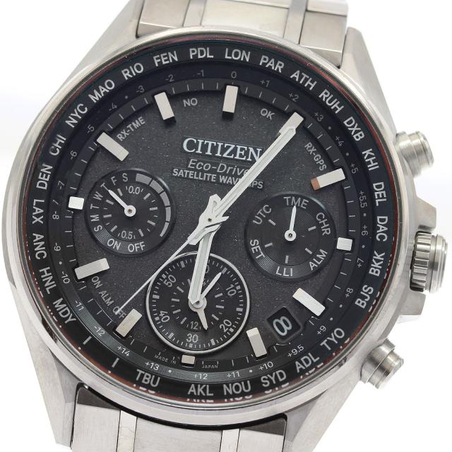 シチズン CITIZEN F950-T024530/CC4000-59E アテッサ サテライトウェーブ デイデイト ソーラー電波 メンズ 箱・保証書付き_933977