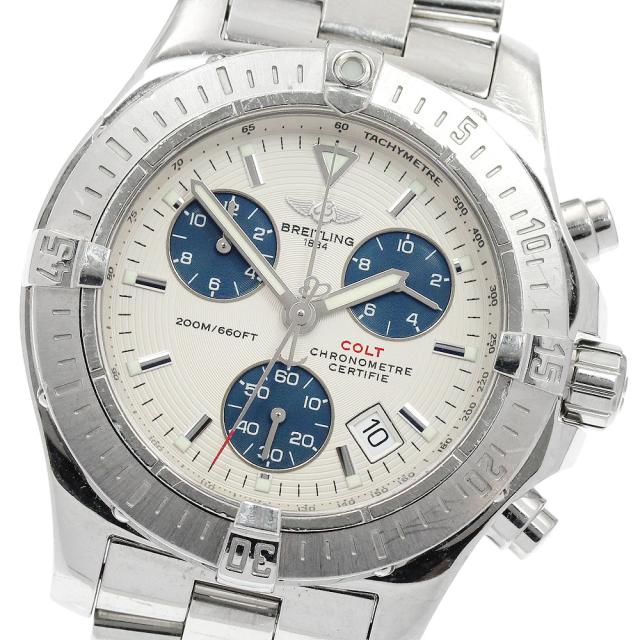 訳あり ブライトリング BREITLING A73380 コルト クロノグラフ デイト クォーツ メンズ _922920