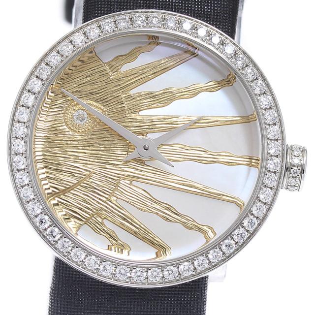 ディオール Dior CD04711X1001 ラ ディ ドゥ ディオール ローズセレスト ダイヤベゼル クォーツ レディース 箱・保証書付き_934493