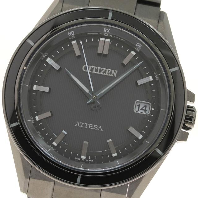 シチズン CITIZEN CB3035-72E/H128-001R704 アテッサ ACT Line デイト ソーラー電波 メンズ 良品 箱・保証書付き_937087