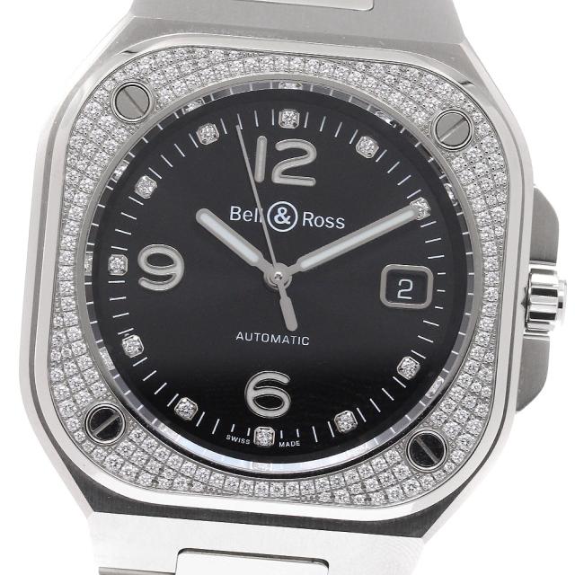 ベル＆ロス Bell＆Ross BR05A-BL-STFLD/SST BR05 ダイヤモンド ダイヤベゼル 11Pダイヤ 自動巻き メンズ 箱・保証書付き_911452
